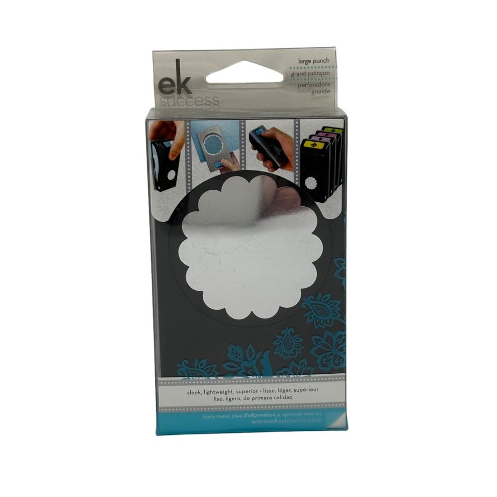 Ek Success Large Punch Grand Poincon 2.25" Scallop Circle Scrapbooking Crafting